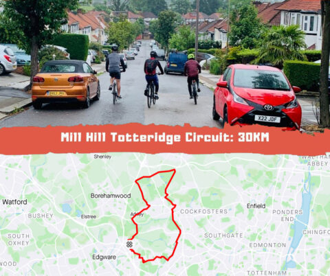 Cycling Route Mill Hill Totteridge